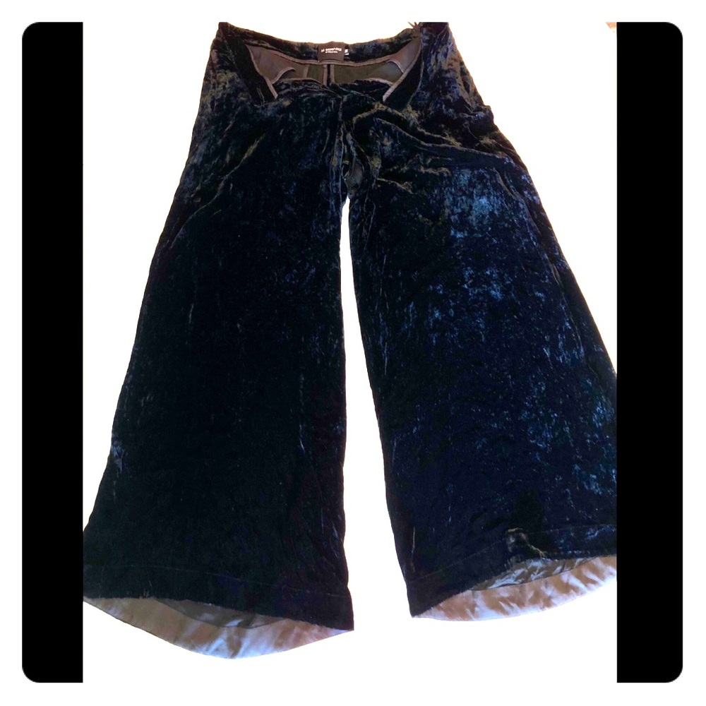 Velvet, button fly flared out pants